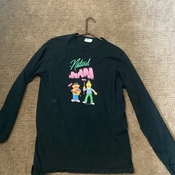 Champion Black Long Sleeve Tee with Graphic - Picture 1 of 2